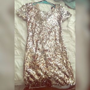 Sequin Gold Dress