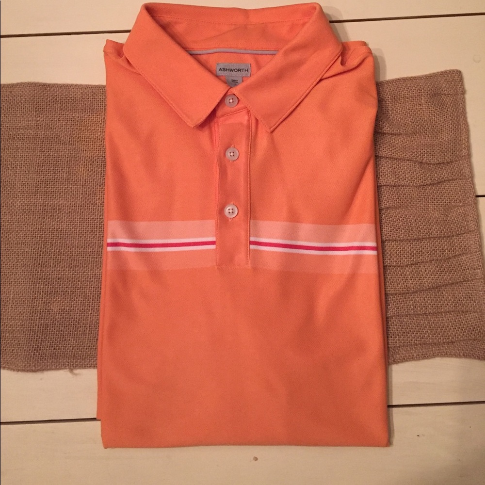 Ashworth Men's Golf Polo Size L