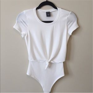 β’ Last Item β’ White Tie Bodysuit S