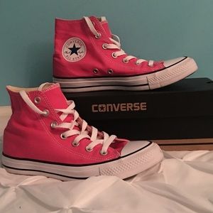 Pink High-Top Converse