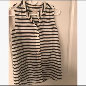 Navy Striped J. Crew Factory Tank 00