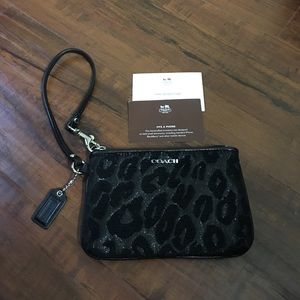 Coach Wristlet Leopard Coin Purse
