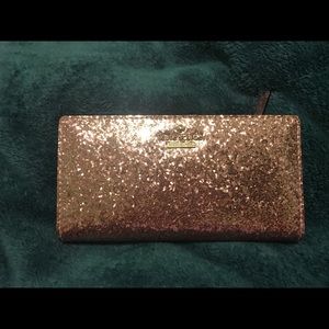 Pink sparkle Kate Spade wallet