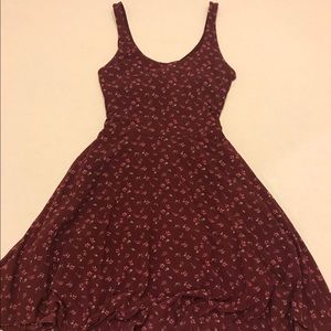 Abercrombie & Fitch Burgundy Floral Dress