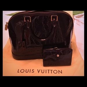 Louis Vuitton Vernis Alma PM purse and wallet