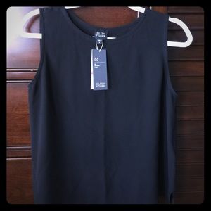 NWT Eileen Fisher Silk Georgette Crepe Top