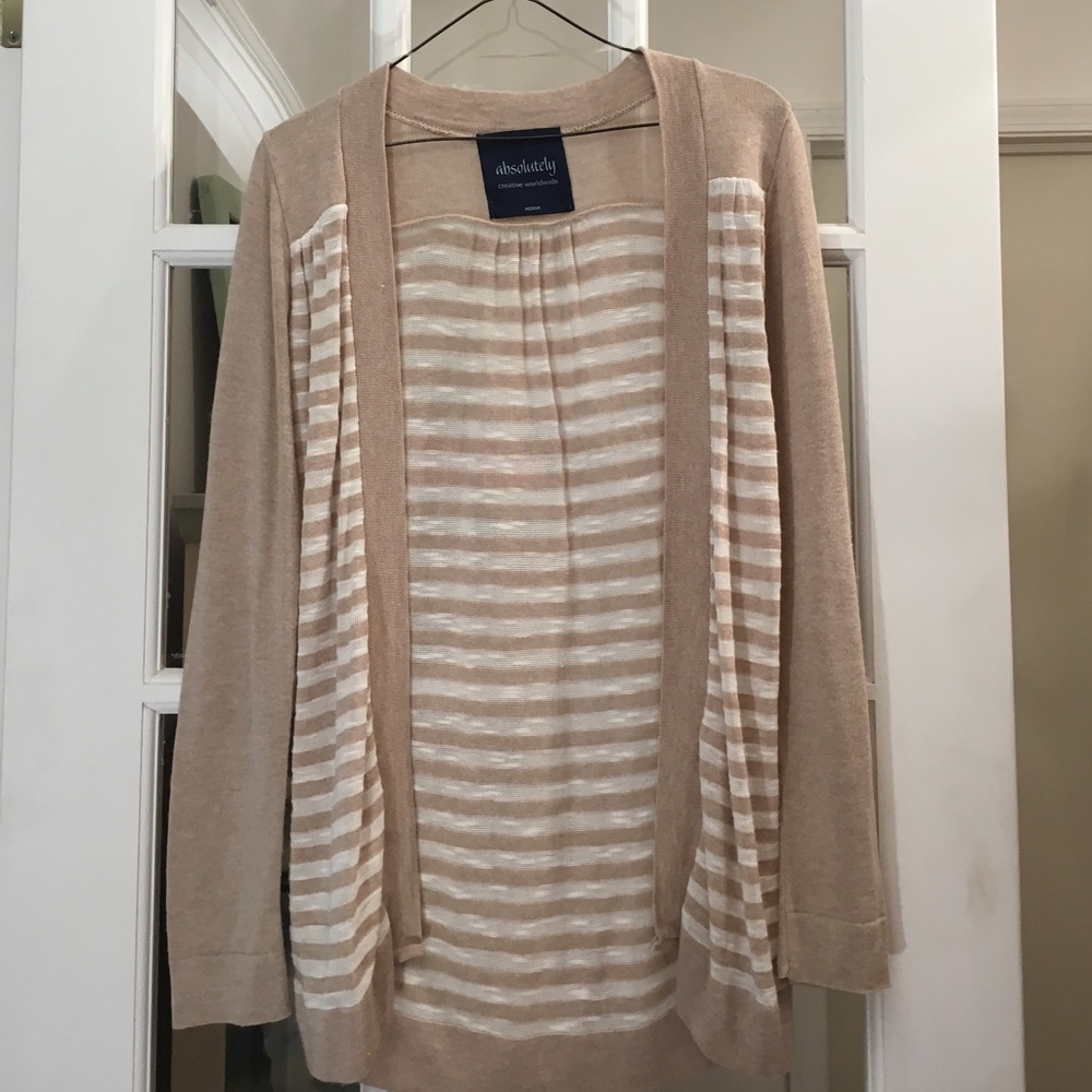 🐿Light and Cozy Striped Long Sleeve Wrap🐿