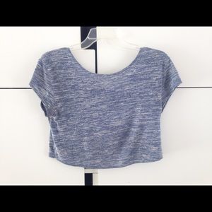 Blue Hollister crop top