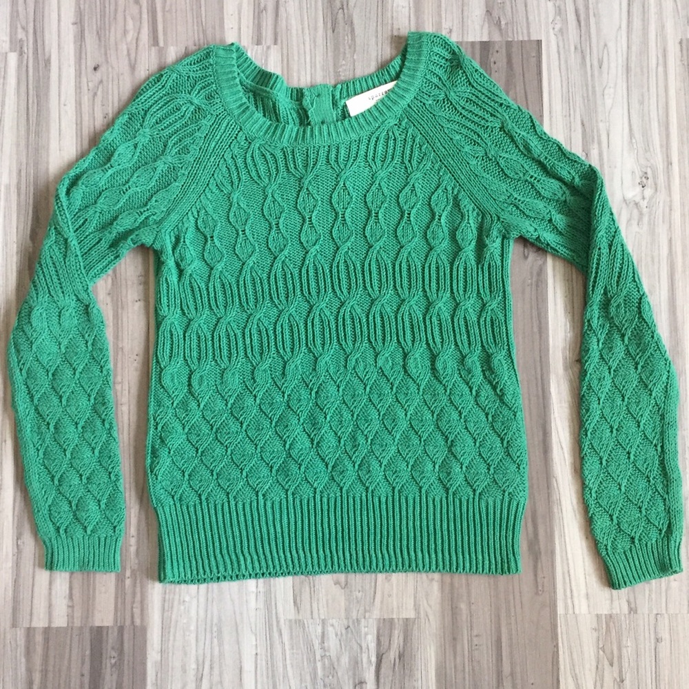 Anthropologie Green Sweater