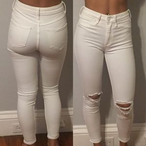 💞White High Waist Jeans💞