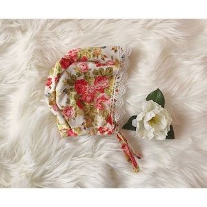 Handmade Floral Baby Bonnet