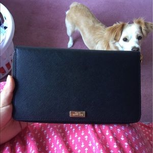 kate spade long leather wallet
