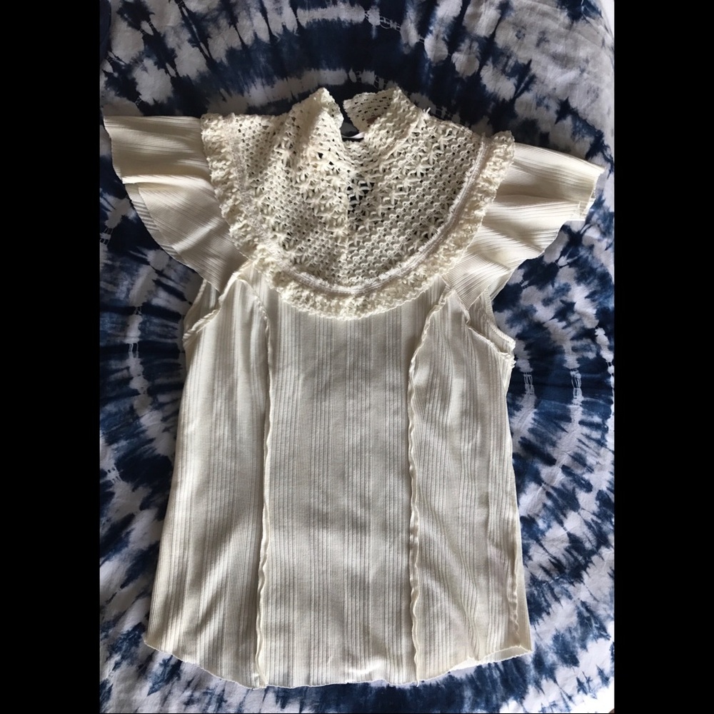Free people crochet top