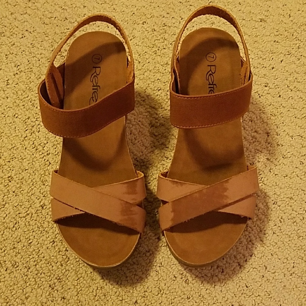 Strappy Cork Wedge Sandal