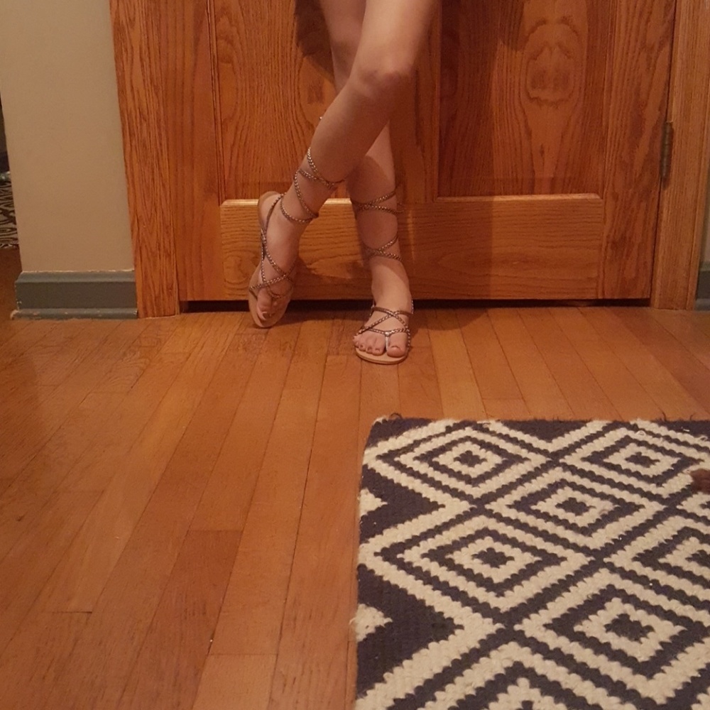 Colin Stuart Wrap Sandals