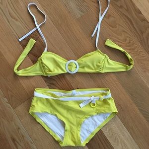 Yellow Gap Body Bikini Set Size XS and S