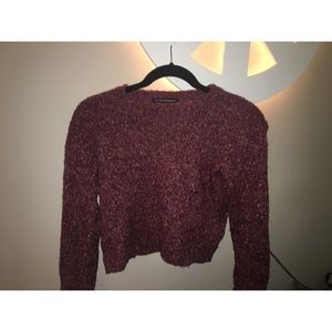 brandy melville cropped wool sweater