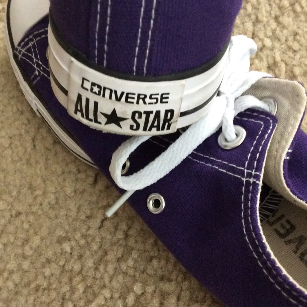 Converse Chuck Taylors- like new- grape purple.