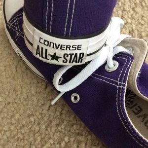Converse Chuck Taylors- like new- grape purple.