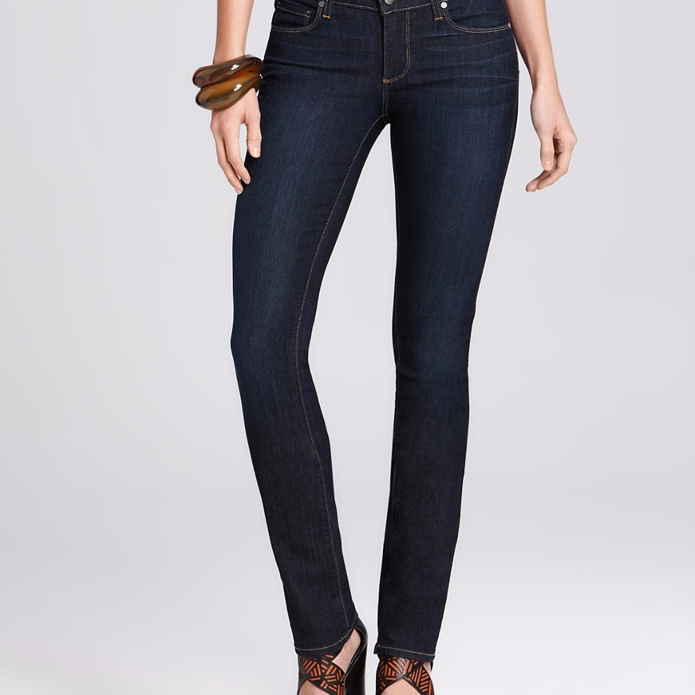 Paige Skyline Skinny Medium Wash Denim Jeans
