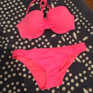 EUC Victoria's Secret Bandeau Swimsuit 34DD/L