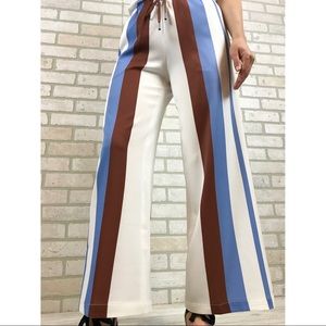 🎈🎈SALE🎈Drawstring Waist Striped Wide Leg Pants