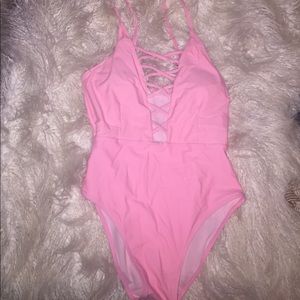 CupShe pink bathing suit