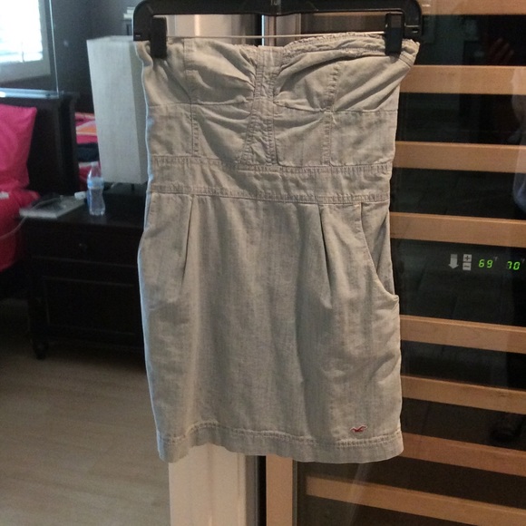 Denim Strapless Dress - Picture 1 of 1