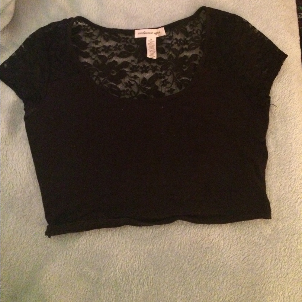 Black crop top