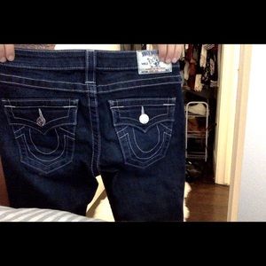 True religion dark wash jeans