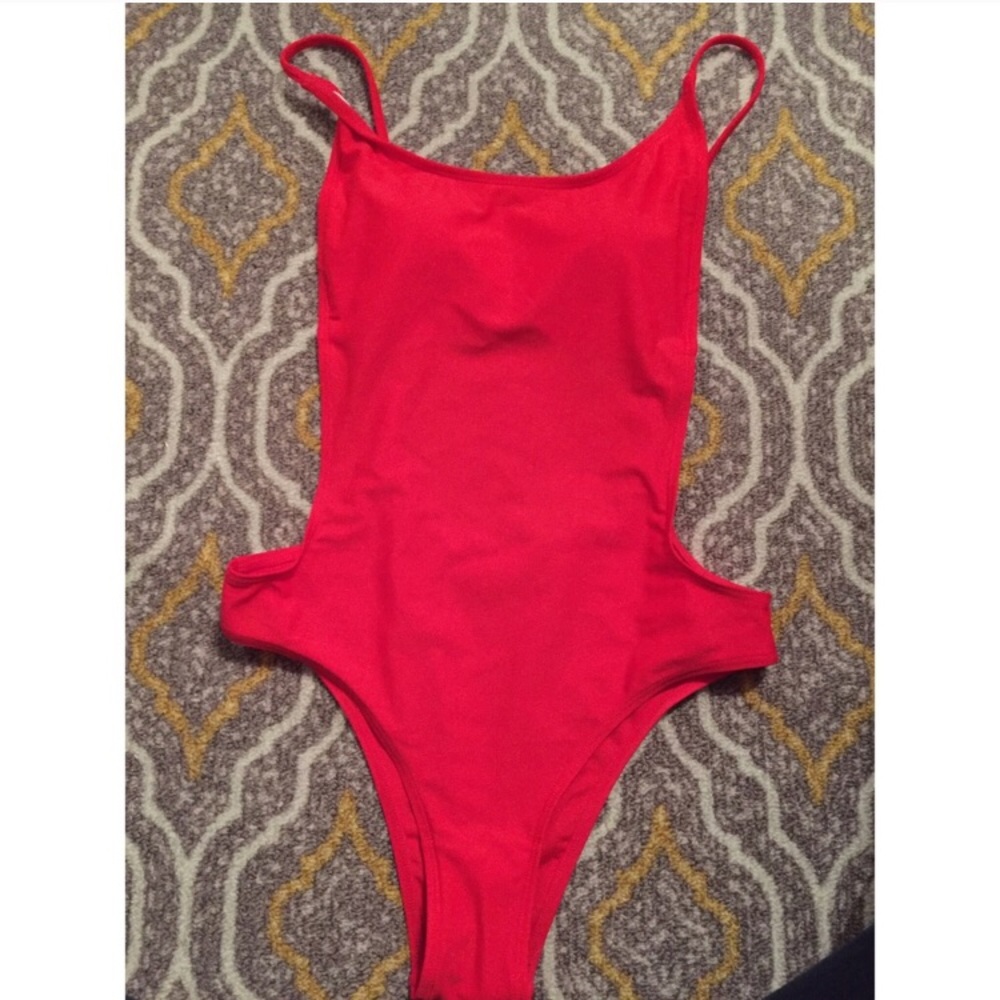 Red sunny co Pamela bathing suit
