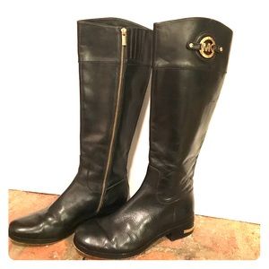 Michael Kors Black Riding Boot