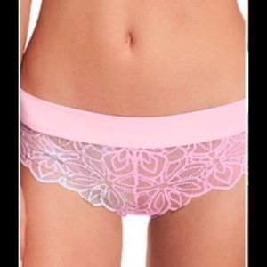 Victoria's Secret PINK and blue lace panty