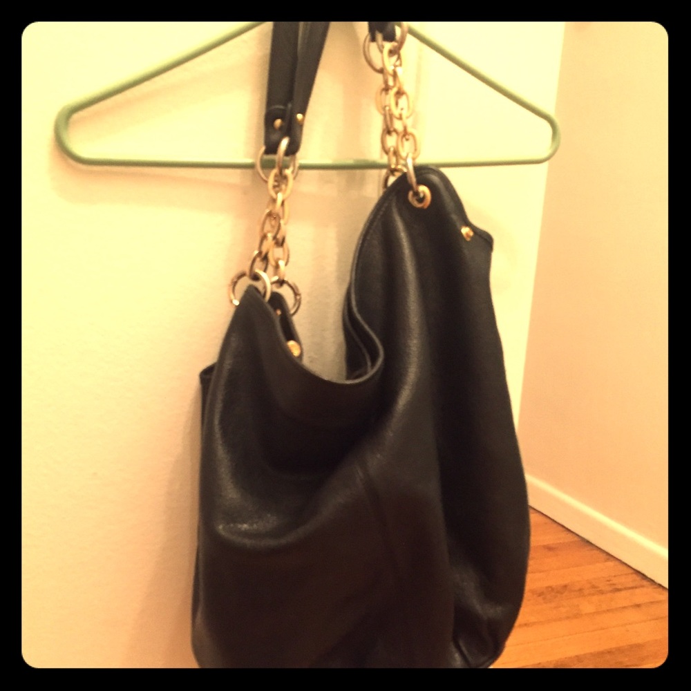 Bodhi leather bucket bag with gold hardware
