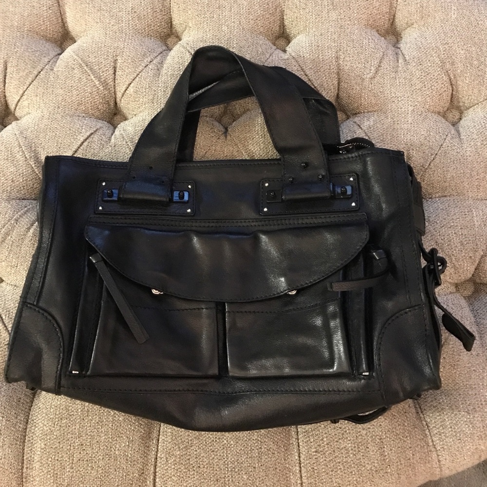 Black leather Chloe bag