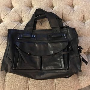 Black leather Chloe bag