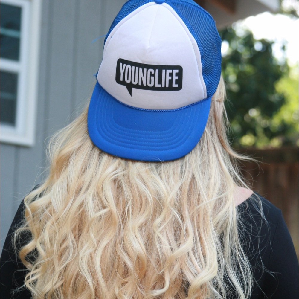 White and Blue Younglife Trucker Hat