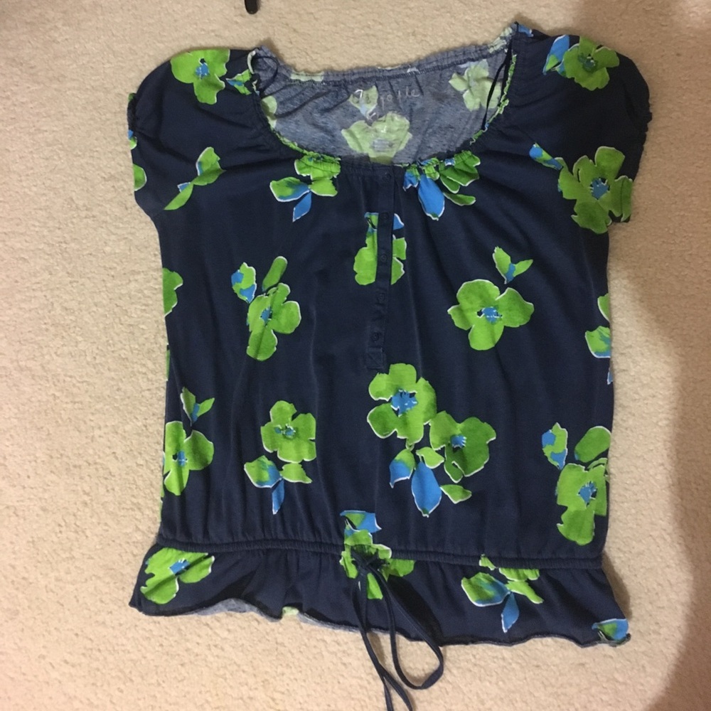 Blue and Green Aeropostale Top
