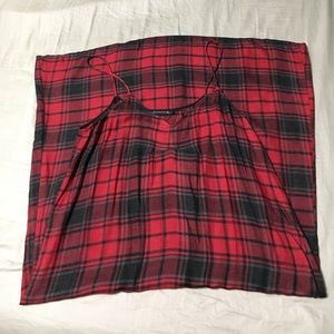 Zara checked slip dress