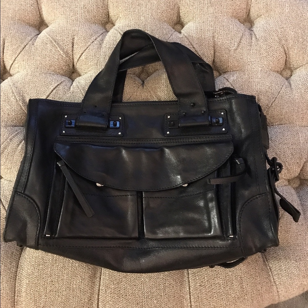 Black leather Chloe purse with gorgeous details