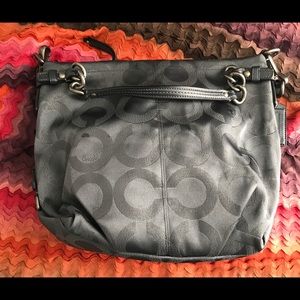 COACH 14144 Opt Art Lurex Brooke Shoulder Bag