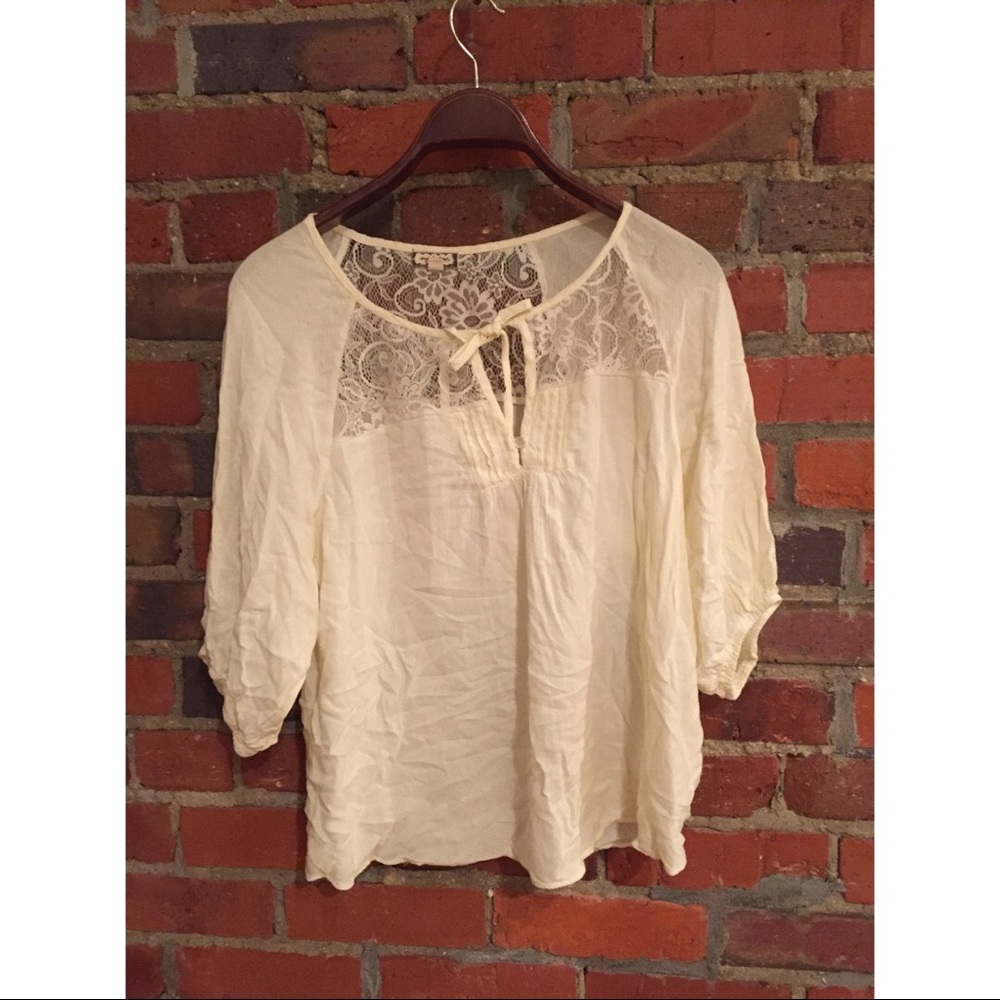 Lacy Cream shirt