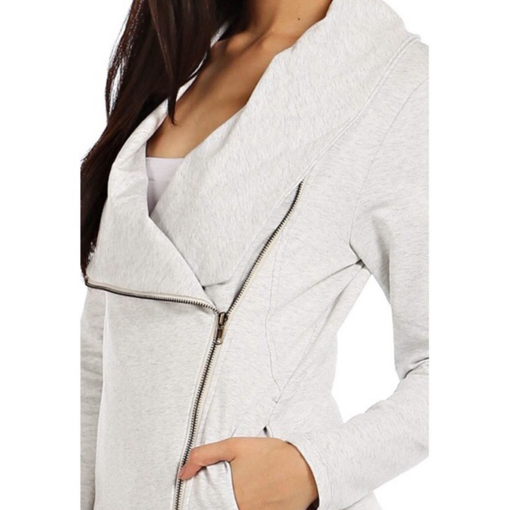 SOLD OUT! Asymmetrical Zipper Jacket - Picture 3 of 5