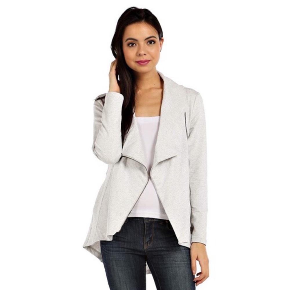 SOLD OUT! Asymmetrical Zipper Jacket - Picture 4 of 5