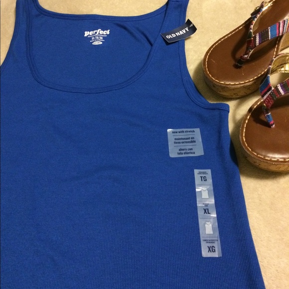 Tops - Old Navy XL-  royal blue perfect tank top