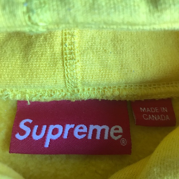 Supreme Yellow Chrome Classic Hoodie XL - Picture 3 of 4