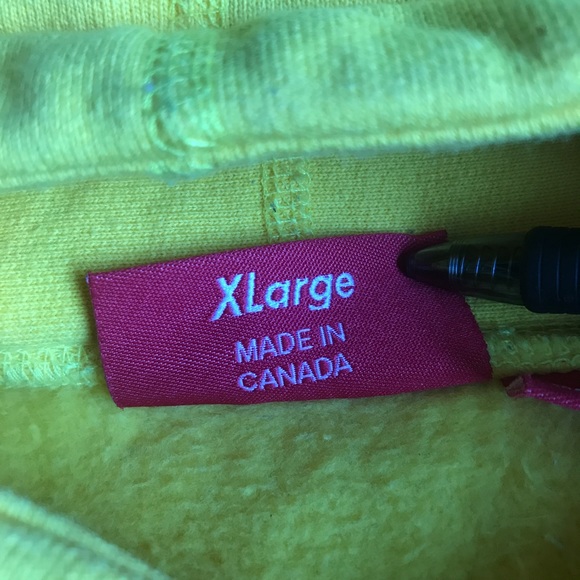 Supreme Yellow Chrome Classic Hoodie XL - Picture 4 of 4