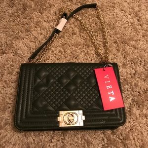 Vieta Olive Colored Purse