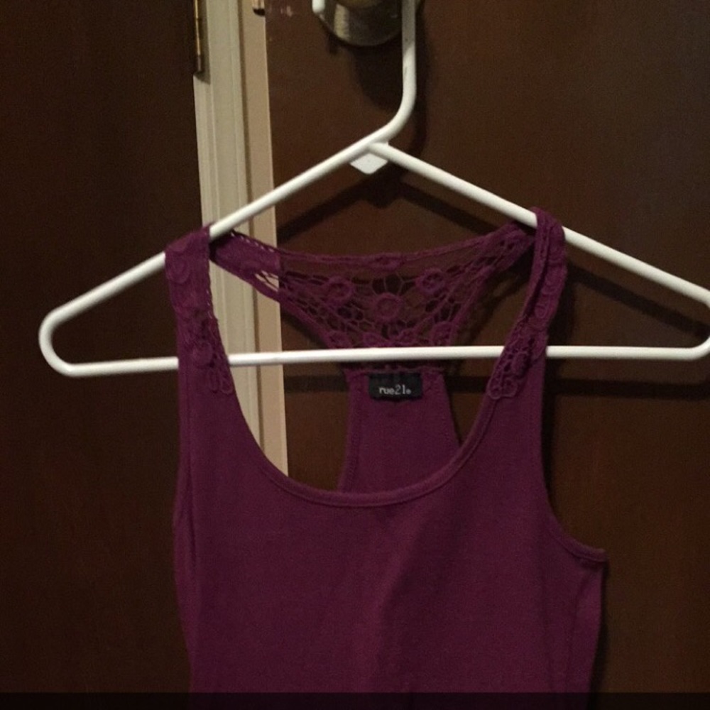 Tank top with detailed back