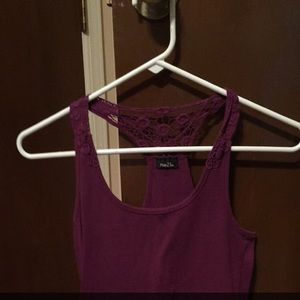 Tank top with detailed back